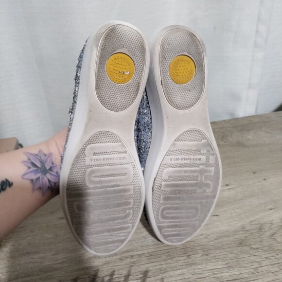 Fitflop Women's SUPERCHIC Luxe Tweed Ballet Flats Textile Size 7.5 - Picture 5 of 8